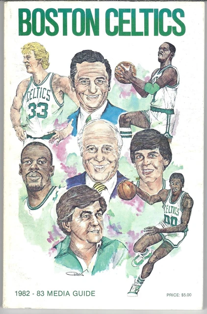 1982-83 BOSTON CELTICS Media Guide - LARRY BIRD - CEDRIC MAXWELL - BILL FITCH £11.22 - PicClick UK