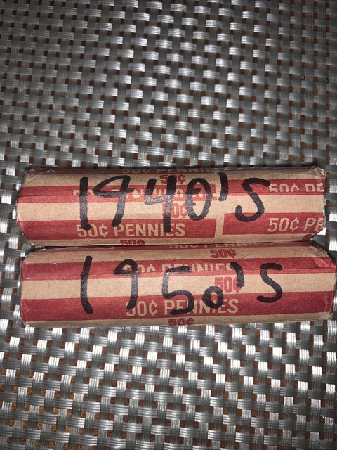1940’s and 1950’s Wheat Penny rolls