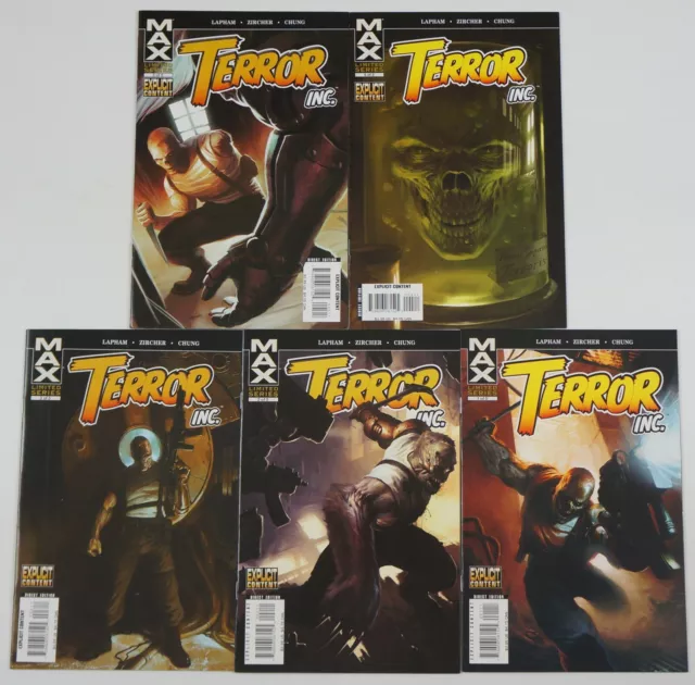Terror Inc. Vol. 2 #1-5 VF/NM complete series - David Lapham  Marvel MAX set 3 4