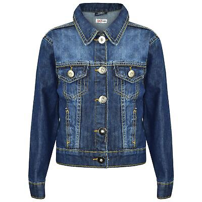 Bambine Stile Designer Blu Denim Giacche alla moda Jeans Jacket Coats 3-13 ANNO