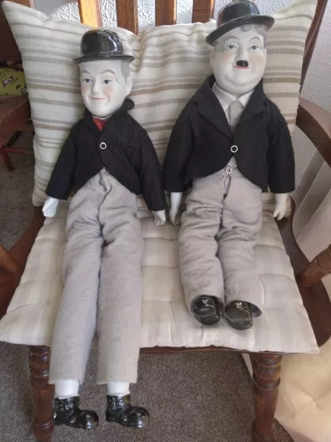 Laurel and hardy top dolls