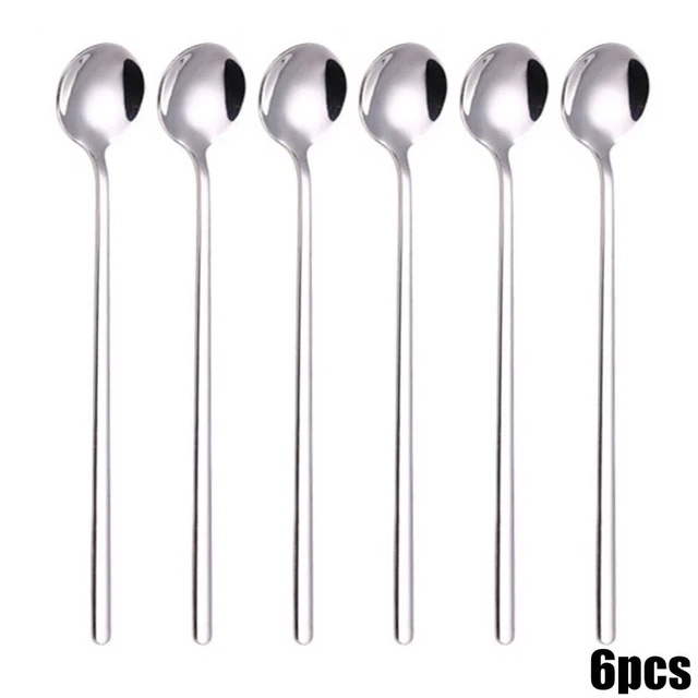 Accessori Scoop Manico Lungo Confezione da 6 Ricambio Professionale Acciaio Inox
