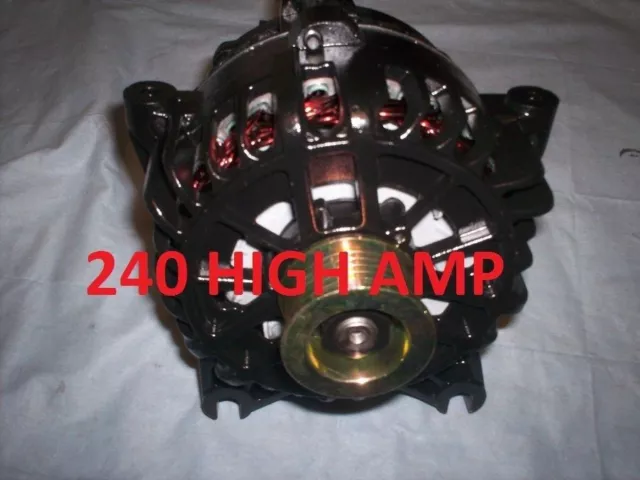 240 HIGH AMP BLACK HD ALTERNATOR 2004-2003 Lincoln Navigator 5.4L Generato