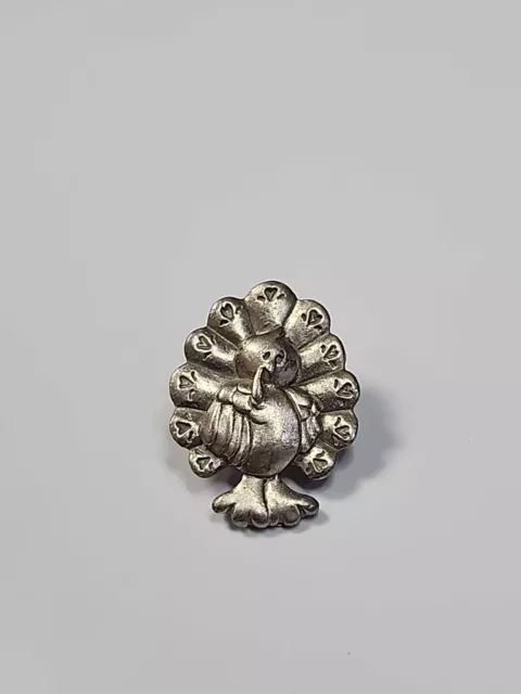 Turkey Lapel Pin Fine Pewter LCD Lindsay Claire Designs