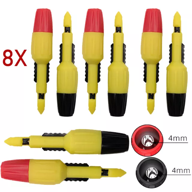 8pcs Automotive Repair Wire Piercing Puncture Probe Test Clip with 4mm Jack