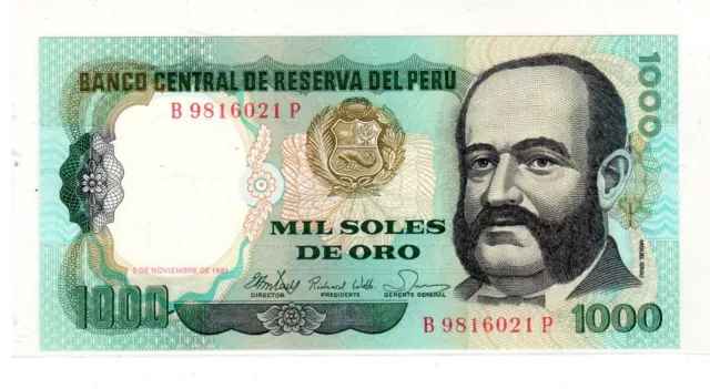 Perou PERU Billet 1000 SOLES DE ORO 1981  P122 NEUF UNC