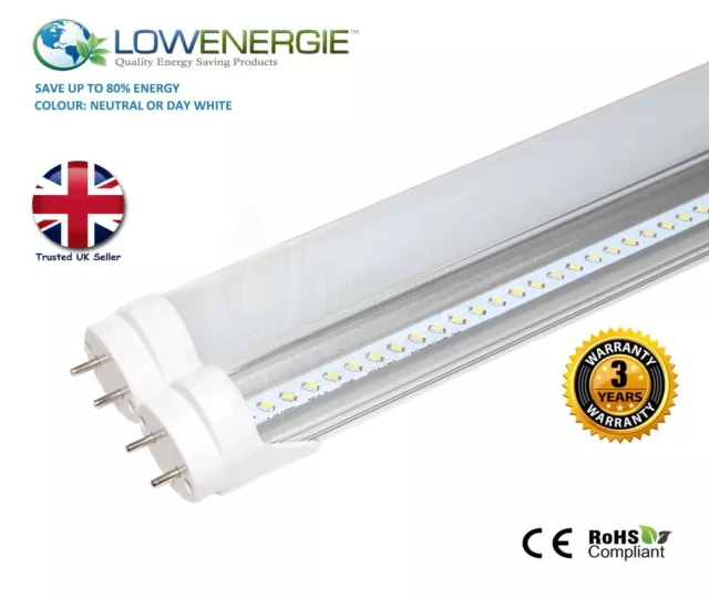 LED Tube Light T8/T12 Fluorescent Replacement Ceiling Energy Saving Multi Buy