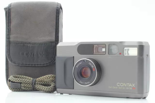 [N MINT] Contax T2 Titan Black Point & Shoot 35mm Compact Film Camera From JAPAN