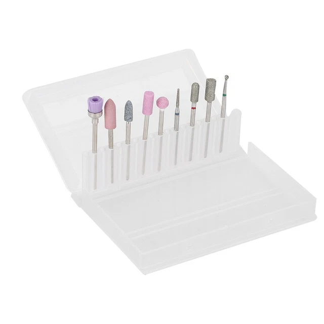 9Pcs Nail Drill Bit Set Manicure Tool For Personal Manicure Natural Nails Nail
