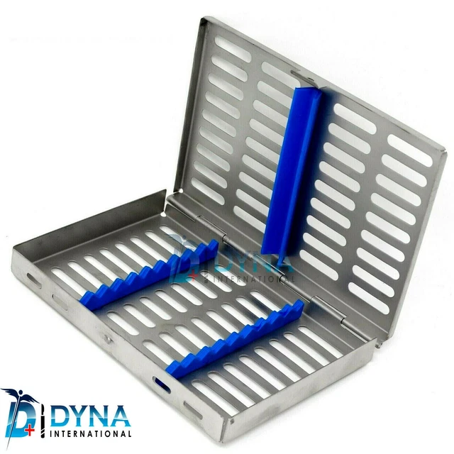 GERMAN DENTAL AUTOCLAVE Sterilization Cassette Rack Box Tray For 10