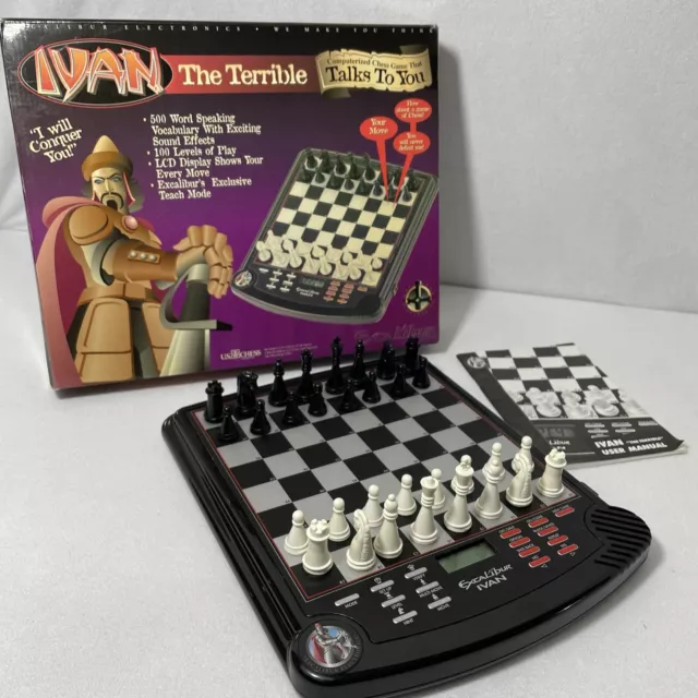 Ivan The Terrible Computerized Talking Chess Board Excalibur Games 701e Working