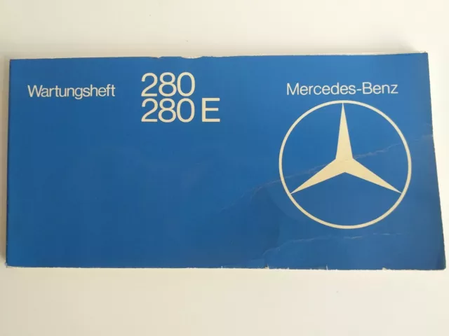 MERCEDES-BENZ WARTUNGSHEFT SERVICEHEFT 280 280 E W123 deutsch 1975 leer  original EUR 119,00 - PicClick DE