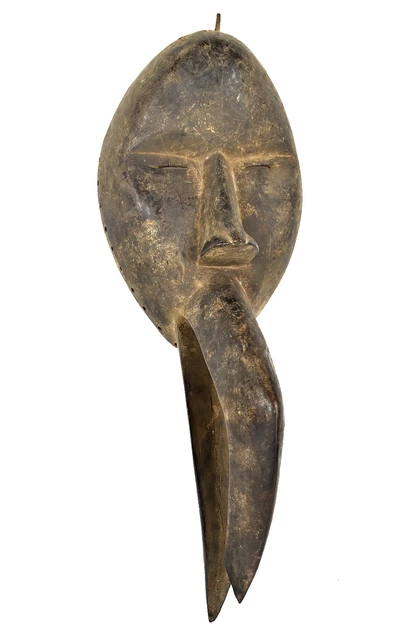 Dan Bird Mask with Beak Wood Liberia African Art