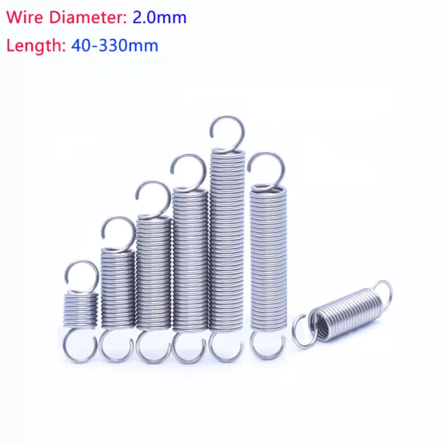 Open Tension Spring Expansion Springs Extension Tension Spring Wire Diamete 2mm