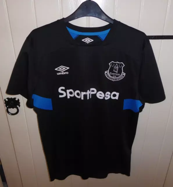 Everton MEDIUM TRAINING Fußball Shirt 2017 BRUST Pit to Pit 40 SANFT GETRAGEN