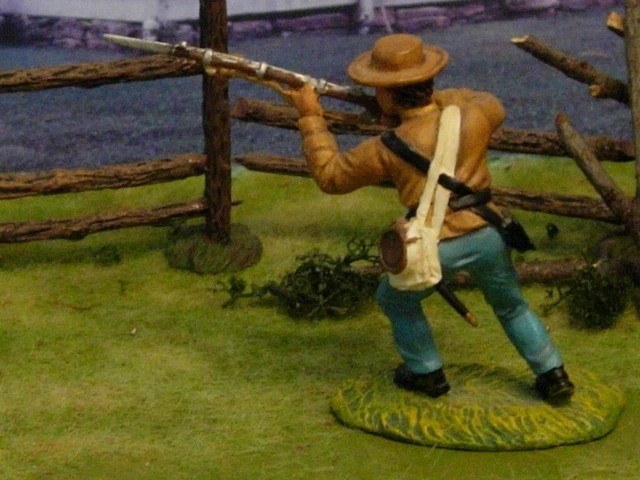 ACW Civil war Britains rare 1st Texas Reb in Butternut Jacket fit Britains K/C ACW Civil war Britains rare 1st Texas Reb in Butternut Jacket fit Britains K/C
