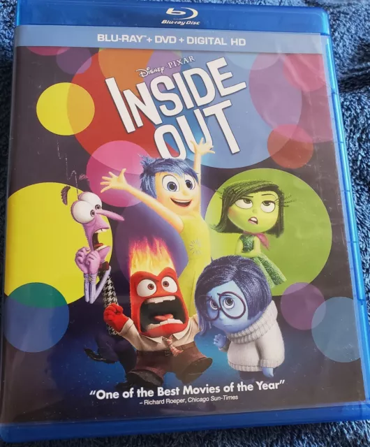 DISNEY/PIXAR INSIDE OUT (2 blurays/1 DVD) No digital. MINT! 10.00