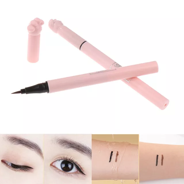 1Pc Cat Paw Black Brown Liquid Eyeliner Pen Long Lasting Waterproof Eyeliner Sn