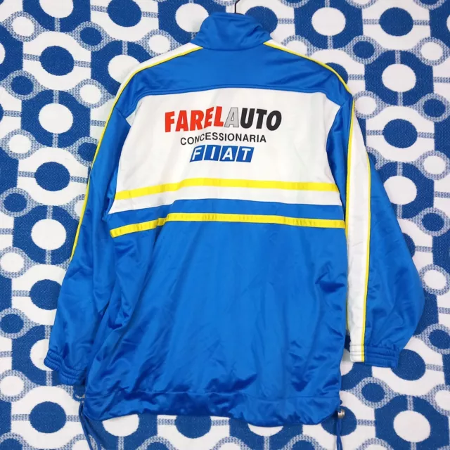 Vintage Diadora Circolo Tennis Trapani Farelauto Fiat Tracktop Crazy Pattern Rar