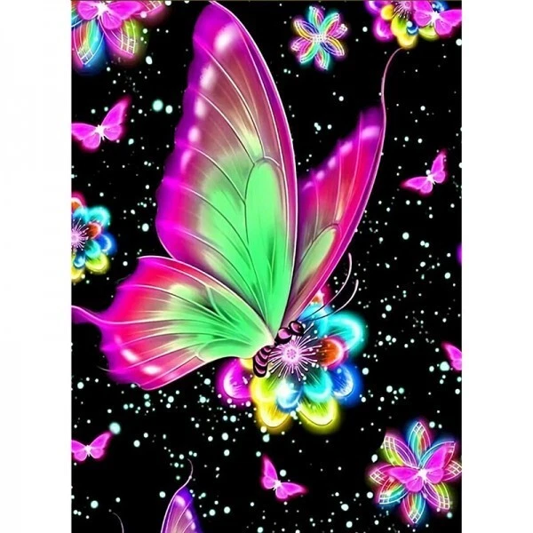 Diamond Painting Set Schmetterlinge Butterfly ca. 40 x 30 cm