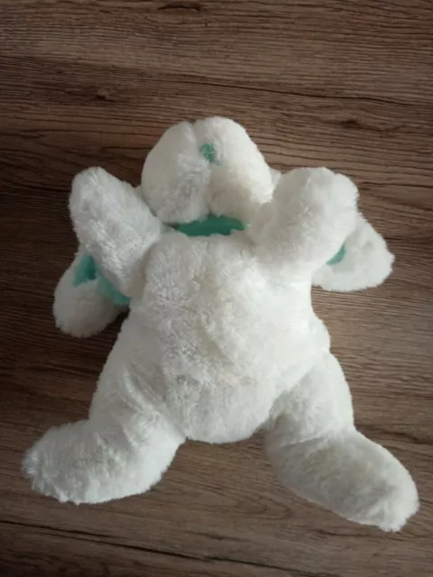 Doudou Et Compagnie Lapin Blanc Bleu Pompon 24 Cm