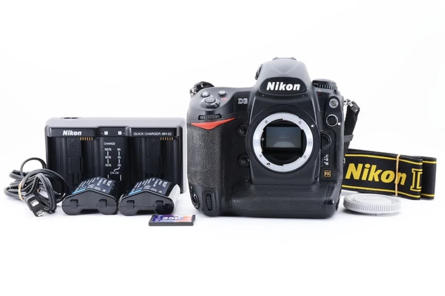 Nikon D3 12MP f/2.9x Digital SLR Camera Body w/charger from Japan [excellent++]