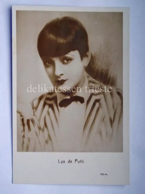 LYA DE PUTTI attrice cinema muto silent movie vecchia cartolina 531