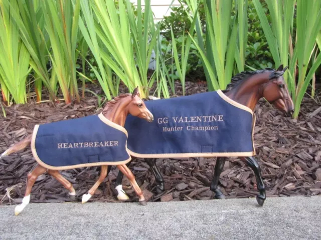 GG VALENTINE & HEARTBREAKER blanket set Traditional Breyer MARE FOAL model horse