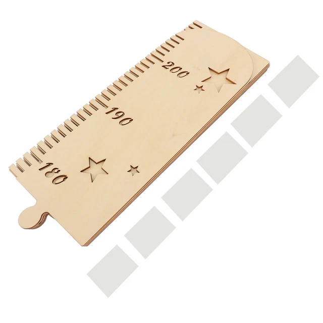 Línea de cocción de madera T regla de crecimiento de altura regla de pared maderas coser