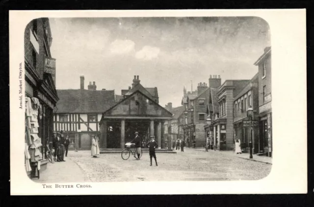 Market Drayton - The Butter Cross - printed postcard