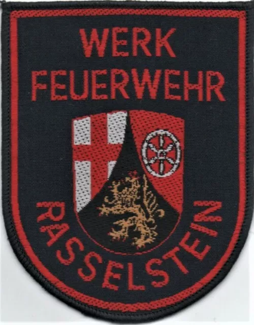 Ärmelabzeichen Werkfeuerwehr Rasselstein-Pfalz-Wappen