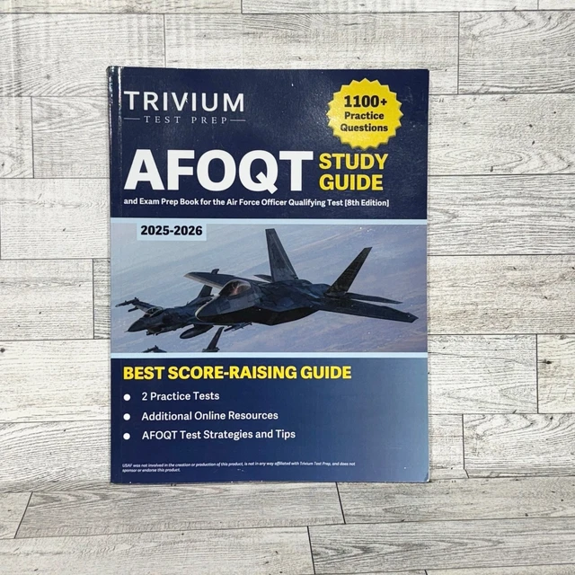 AFOQT STUDY GUIDE 2025-2026: 1,100+ Practice Questions and Exam Prep Book for th £18.97 ...