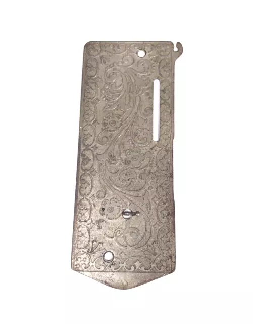 Ornate Floral Simanco Singer Sewing Machine Face Plate Model 99