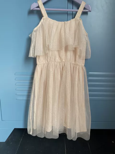 Zara Girls Tulle Party Dress Age 8 Years Sparkly Wedding Occasion 8-9