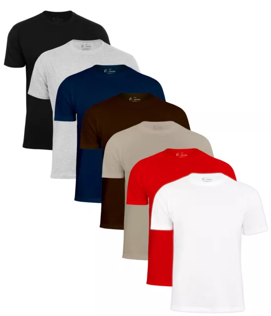 Herren T-Shirt Basic Shirts (1, 5, 10 Stück) 100% Baumwolle Grösse S-XXL