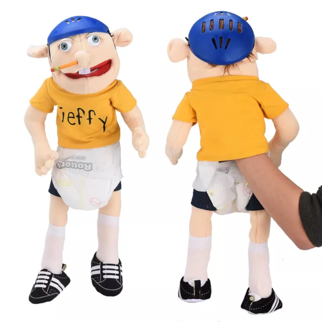 JEFFY HAND PUPPET Boy Joseph Cody Soft Plush Toy Doll Removable Mouth Kid  Gift $22.59 - PicClick AU