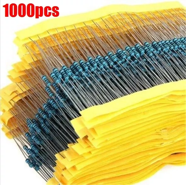 1000 pièces 10Kω 10K Ohm 1/4W 0,25W 1 % de précision résistance film métallique barres R-Mf xc