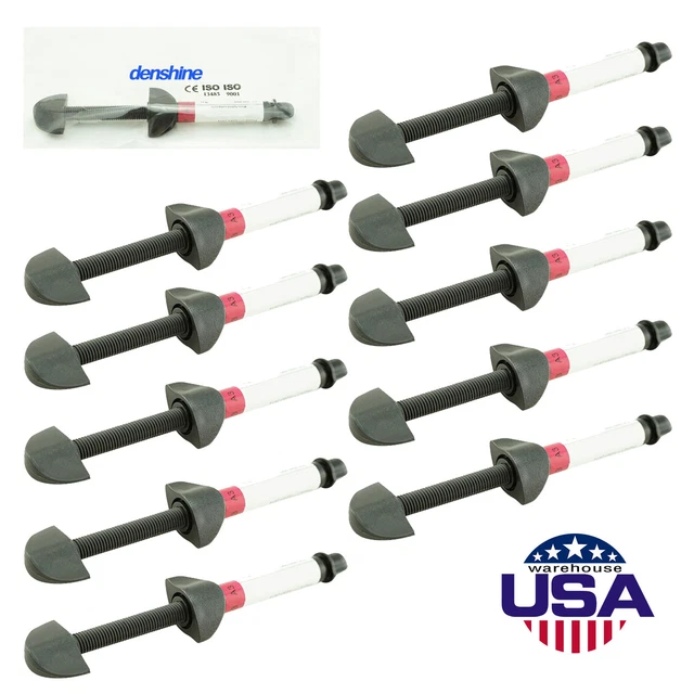 1/2/5/10PCS Denshine Light Cure Hybrid Dental Resin Composite Syringe Shade A3