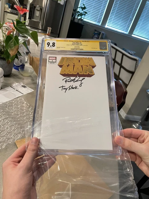 Iron Man 1 (2020) CGC SS 9.8 “Tony Stark” Inscription/Signed by Robert Downey Jr