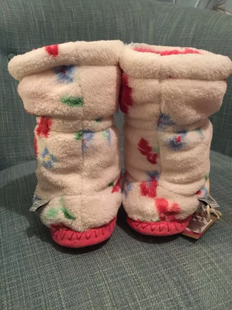 Super Soft Girl's Padabout Slipper Boots - Joules - BNWT - RRP £14.95 2