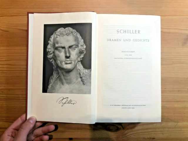 Schiller Dramen und Gedichte, Friedrich Schiller, 1955, Klassiker, Lyrik
