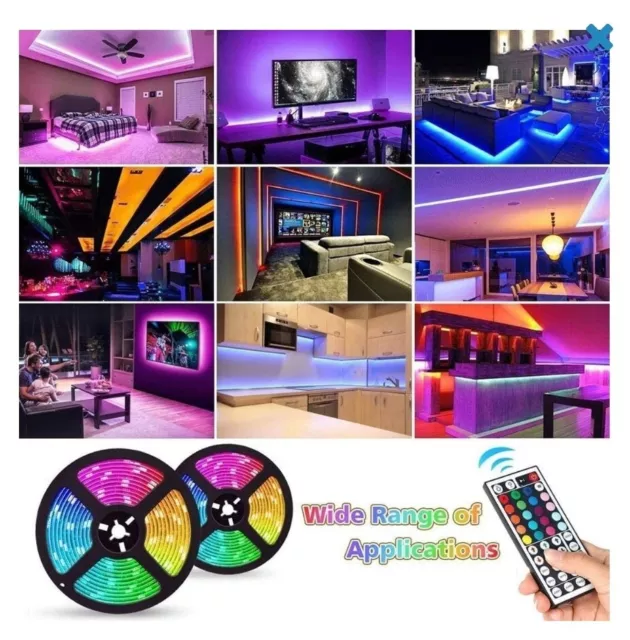 Remote Control,Flexible Color Changing 5050 RGB 300 LEDs 32.8ft/10m Strip Lights