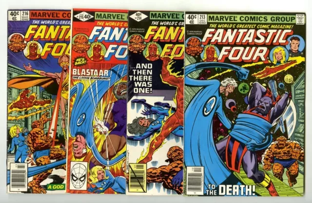 Fantastic Four #213,214,215,216 Avg Fine+ Marvel Comics New Collection