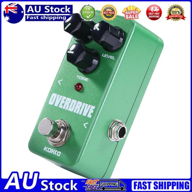 KOKKO Guitar Effect Pedal Compressor Booster Distortion Overdrive 9V Adapter