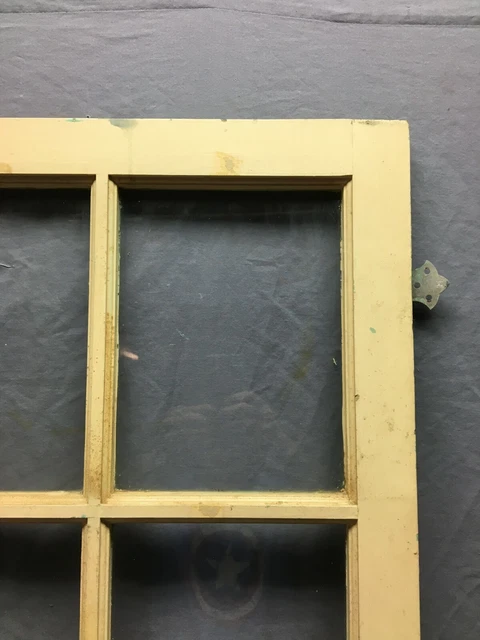 Single VTG 8 Lite Casement Cabinet Cupboard Window Door Yellow 20x50 1029-21B 12