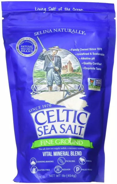 Celtic Sea Salt Fine Ground Salt - 1 lb - 01/2034