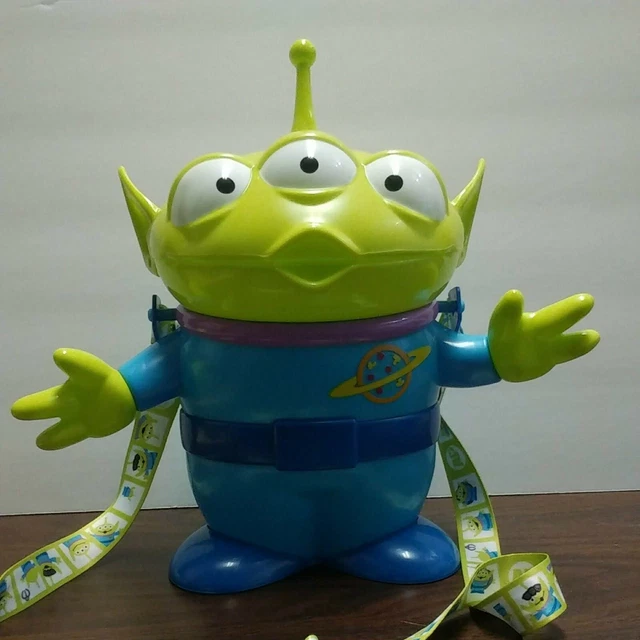 DISNEY WORLD PARKS Pixar Toy Story Green Alien Popcorn Bucket 11.5 ...