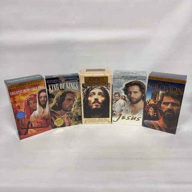 JESUS OF NAZARETH King of Kings Salomon Gospel Christian 10 VHS Movie ...