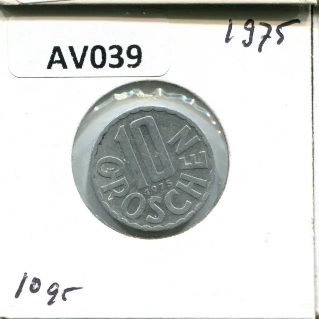 10 GROSCHEN 1975 AUSTRIA Coin #AV039C 3