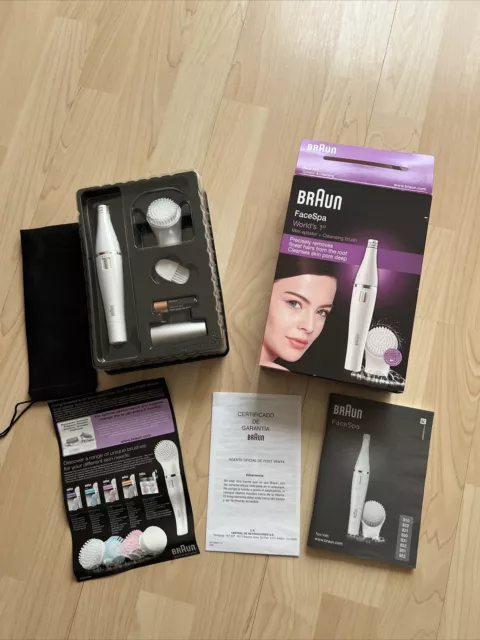 Braun Gesichts Epilierer Facespa Mini Epilator Und Cleansing Brush  Neu